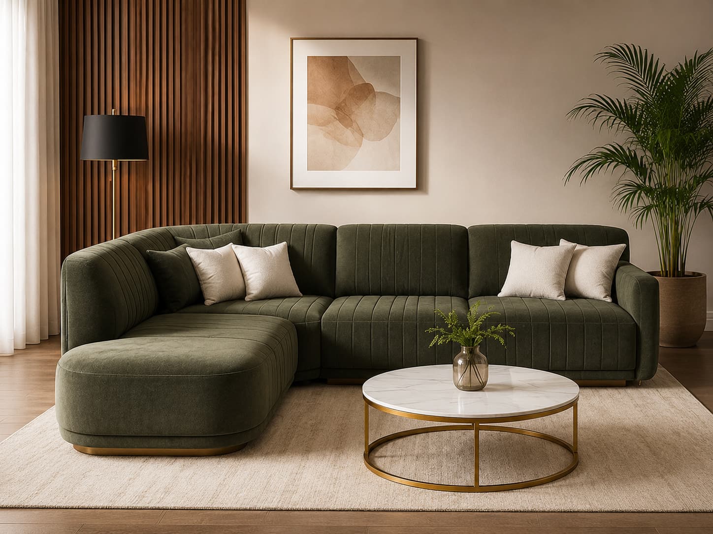 Modern Velvet Sofa